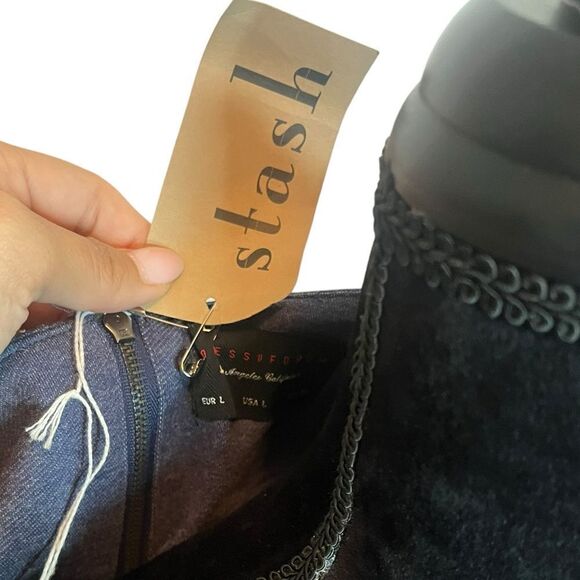 NWT DRESS FORUM HAPPY HOUR + DARLIN GRAPHIC CASUAL DRESS WOMENS SIZE LARGE - Picture 7 of 8